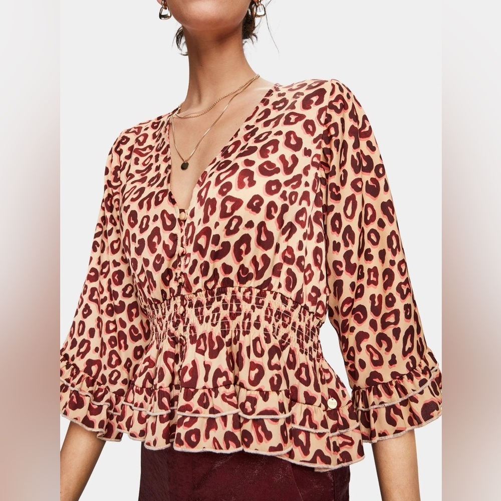 Scotch & soda Blouse animal print Size M